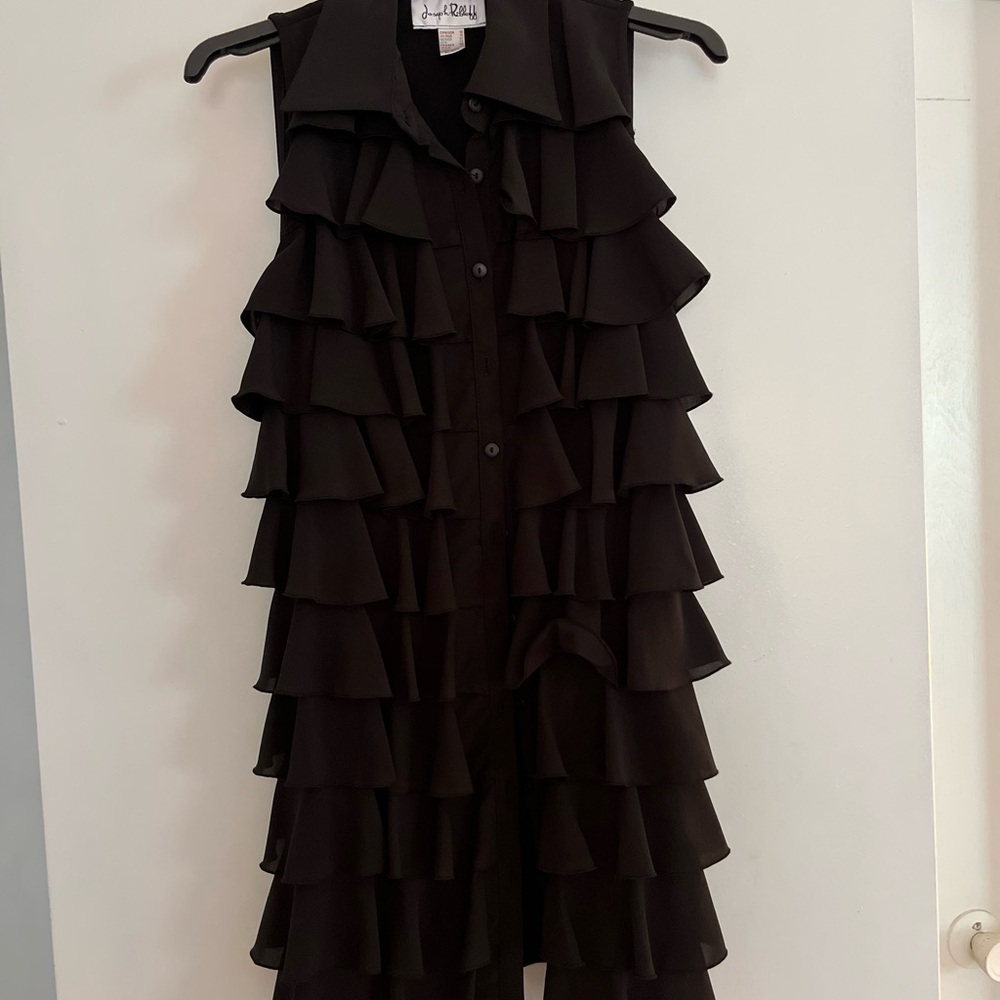 Joseph Ribkoff Black Layered Midi Dress